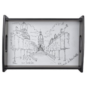 Entrance to Les Invalides, Paris, France Serving Tray