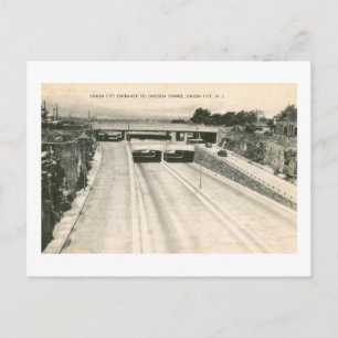 Entrance to Lincoln Tunnel Vintage Postcard