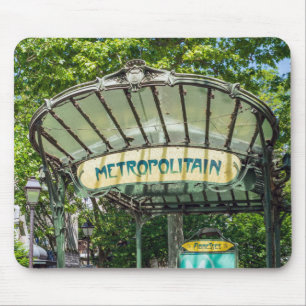Entrance to Metro station at Montmartre - Paris Mouse Pad