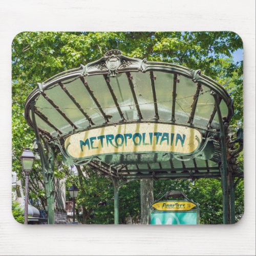 Entrance to Metro station at Montmartre _ Paris Mouse Pad