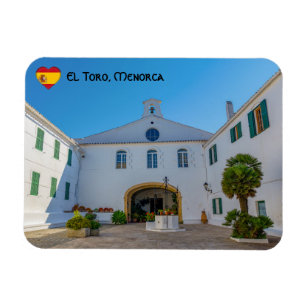 Entrance to Monte Toro Monastery - Menorca, Spain Magnet