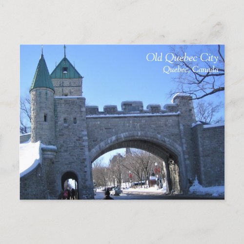 Entrance to Old Quebec City Quebec Canada Postcard