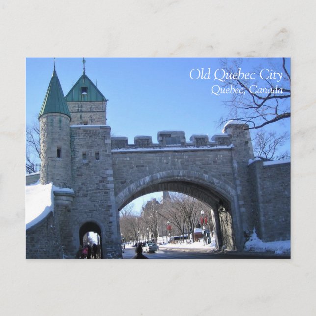 Entrance to Old Quebec City, Quebec, Canada Postcard (Front)