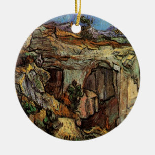 Entrance to Quarry, Saint-Remy by Vincent van Gogh Ceramic Ornament
