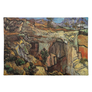 Entrance to Quarry, Saint-Remy by Vincent van Gogh Cloth Placemat