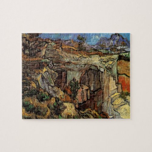 Entrance to Quarry Saint_Remy by Vincent van Gogh Jigsaw Puzzle
