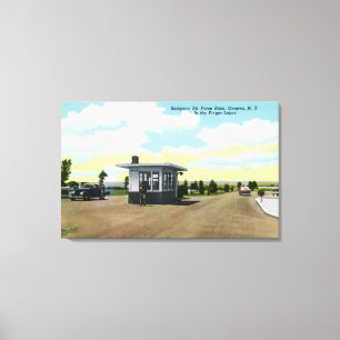 Entrance to Sampson Air Force Base View Canvas Print