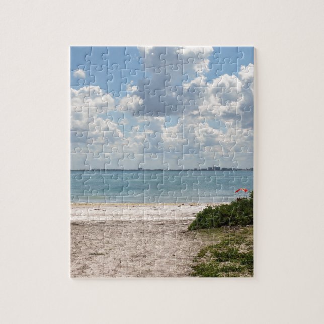 Entrance to Sanibel Beach Jigsaw Puzzle (Vertical)