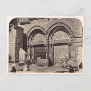 Entrance to the Church of the Holy Sepulchre Postcard