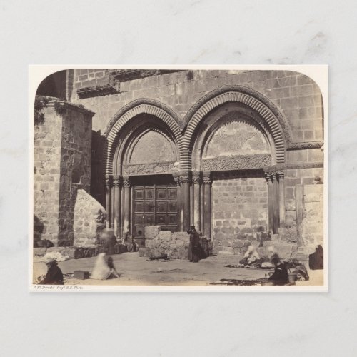 Entrance to the Church of the Holy Sepulchre Postcard