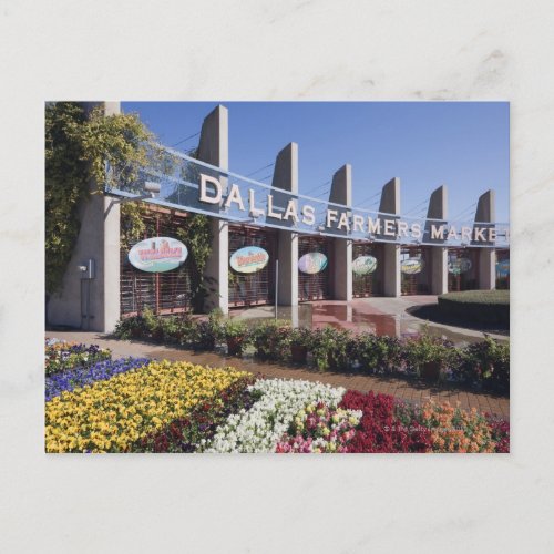 Entrance to the Dallas Farmers Market Postcard