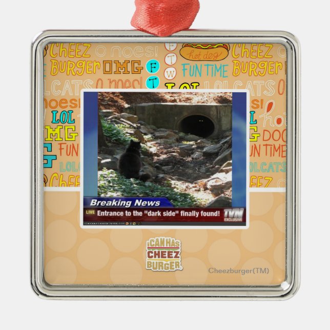 Entrance to the Dark Side Metal Ornament (Front)