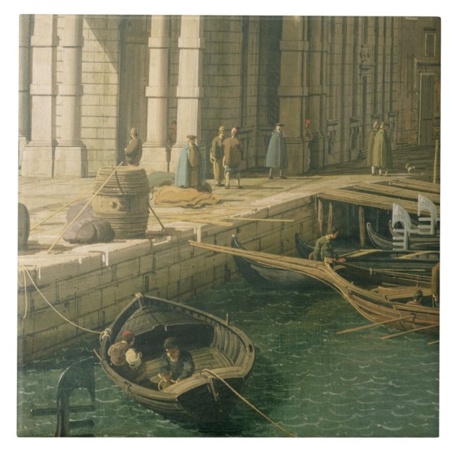 Entrance to the Grand Canal: Looking West, c.1738- Tile (Front)