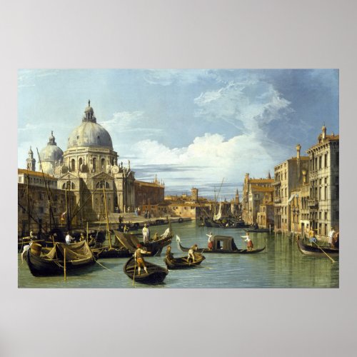 Entrance to the Grand Canal Venice by Canaletto _ Poster