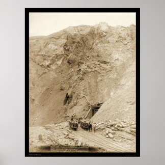 Entrance to the Great Homestake Mine SD 1888 Poster