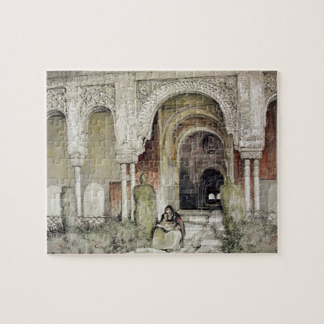 Entrance to the Hall of the Two Sisters (Sala de l Jigsaw Puzzle (Horizontal)