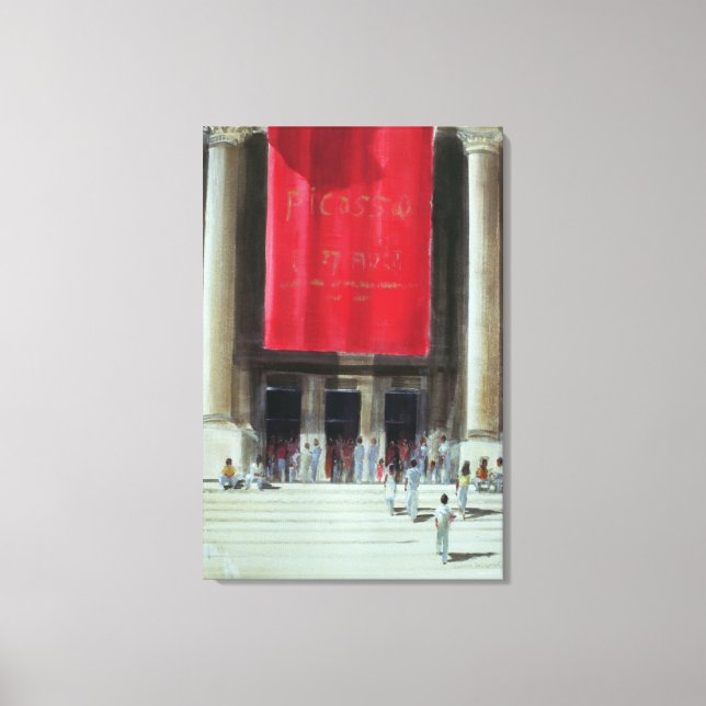 Entrance to the Metropolitan Museum New York Canvas Print (Front)