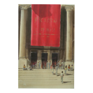 Entrance to the Metropolitan Museum New York Wood Wall Art