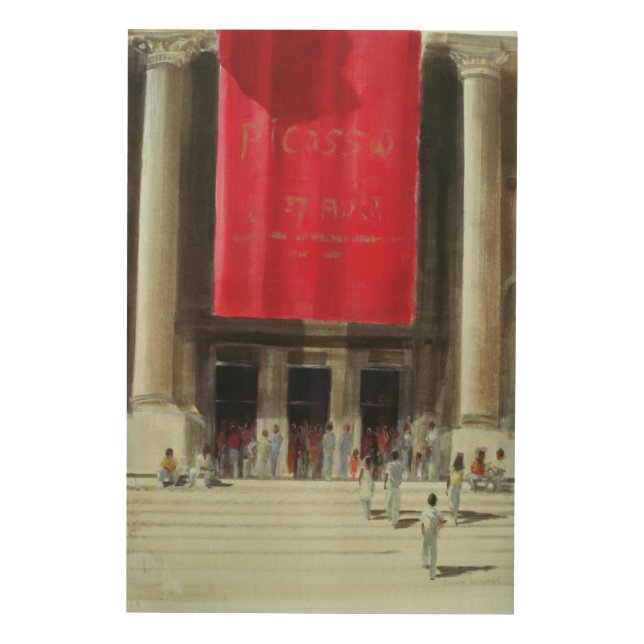 Entrance to the Metropolitan Museum New York Wood Wall Art (Front)