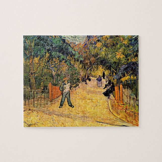 Entrance to the Public Park by Vincent van Gogh Jigsaw Puzzle (Horizontal)