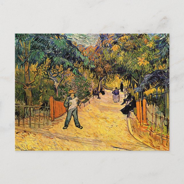 Entrance to the Public Park by Vincent van Gogh Postcard (Front)