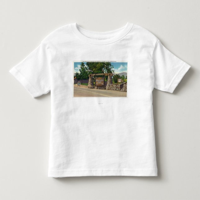 Entrance to Whiteface Mt. Highway Toddler T-shirt (Front)