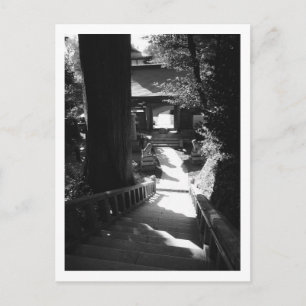 Entrance to Yakuo-in temple, Mount Takao: Japan Po Postcard