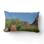 Entrance to Zion National Park in Utah Lumbar Pillow