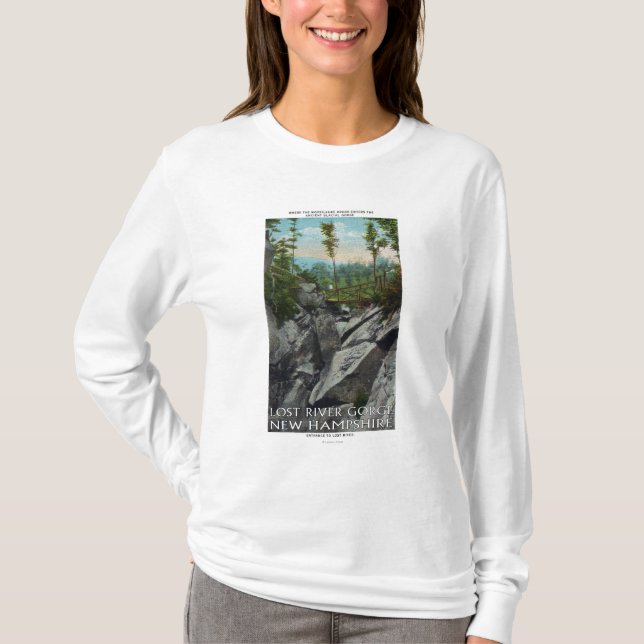 Entrance View of a Ancient Glacial Gorge T-Shirt (Front)