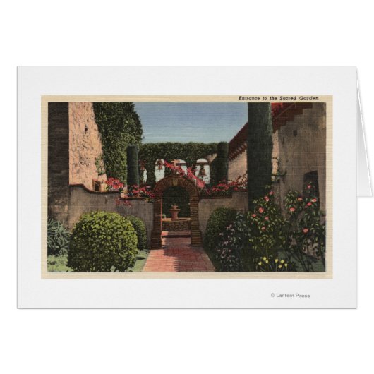 Entrance View of the Sacred Garden Cards (Front Horizontal)