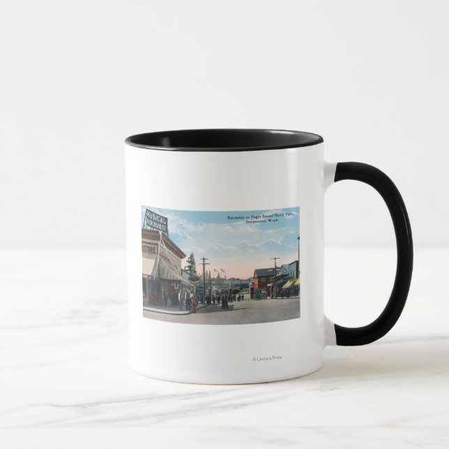 Entrance View to US Navy Ship Yard Mug (Right)