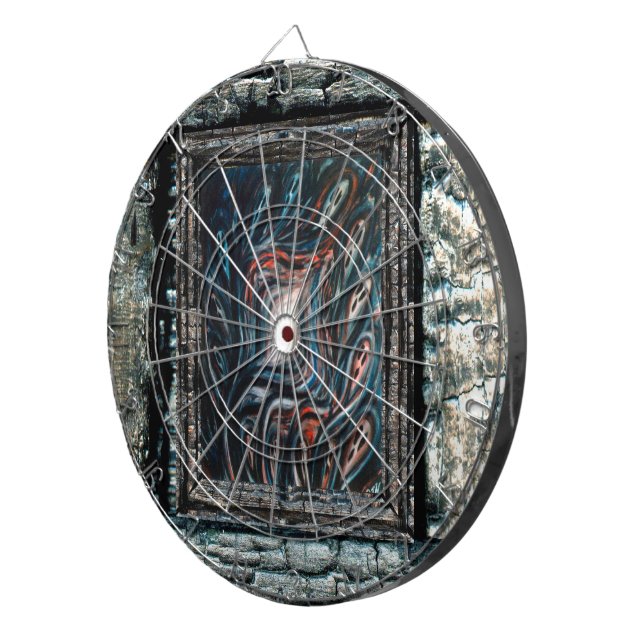 Entrapment Dartboard With Darts (Front Right)