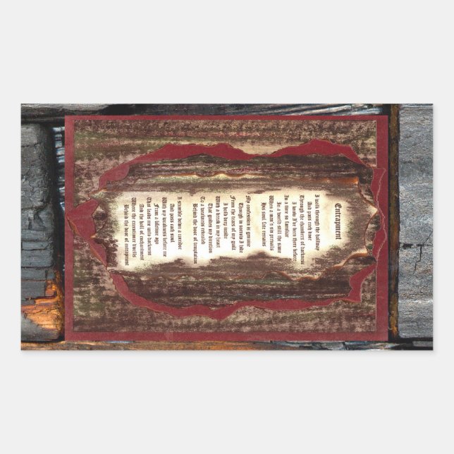 Entrapment Rectangular Sticker (Front)