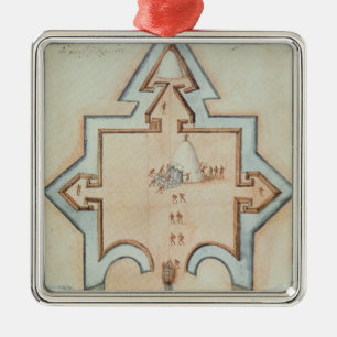 Entrenchments, Puerto Rico Metal Ornament