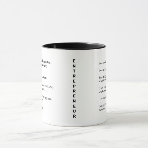 Entrepreneur Affirmations LOA Coffee Mug 11oz