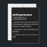 Entrepreneur Definition Funny Business Owner Gift Save The Date<br><div class="desc">Entrepreneur Definition Funny Business Owner Noun A Person who can turn an idea into gold Gift  is an awesome tee for Entrepreneurs,  Businessmen,  Businesswomen. Get one for your Entrepreneur family or friends and make them feel special.</div>