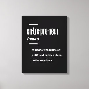 Entrepreneur Definition Gift Ideas Canvas Print