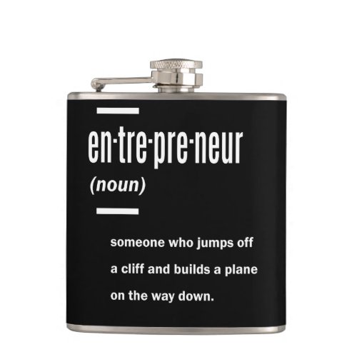 Entrepreneur Definition Gift Ideas Flask