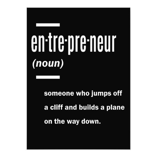 Entrepreneur Definition Gift Ideas Photo Print