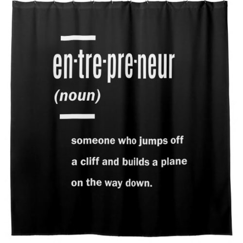 Entrepreneur Definition Gift Ideas Shower Curtain