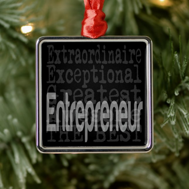 Entrepreneur Extraordinaire Metal Ornament (Tree)