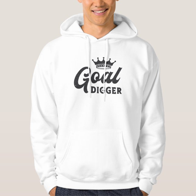 Entrepreneur Goal Digger Boss Business CEO Manager Hoodie (Front)