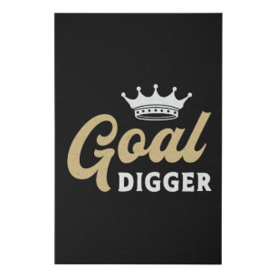 Entrepreneur Goal Digger Boss Business Manager CEO Faux Canvas Print