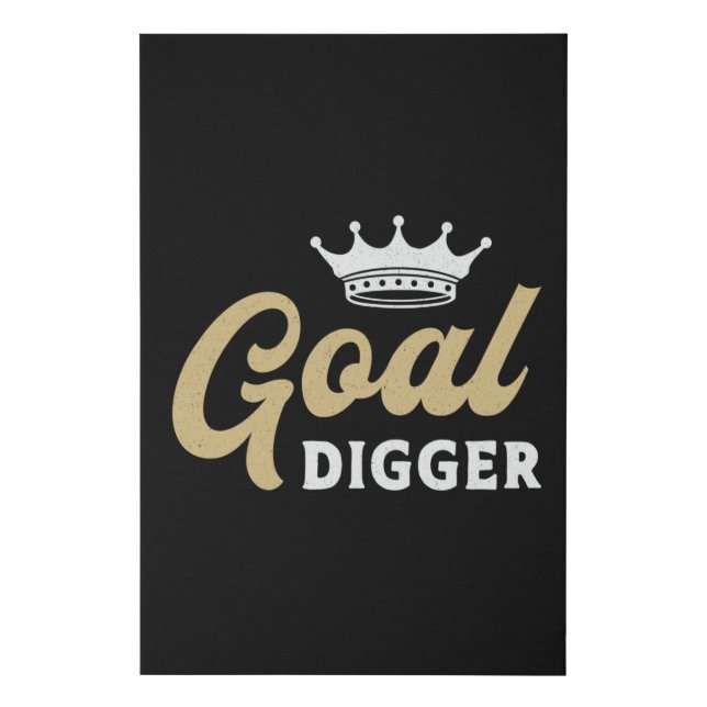 Entrepreneur Goal Digger Boss Business Manager CEO Faux Canvas Print (Front)