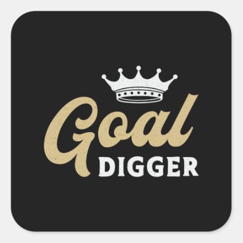 Entrepreneur Goal Digger Boss Business Manager CEO Square Sticker