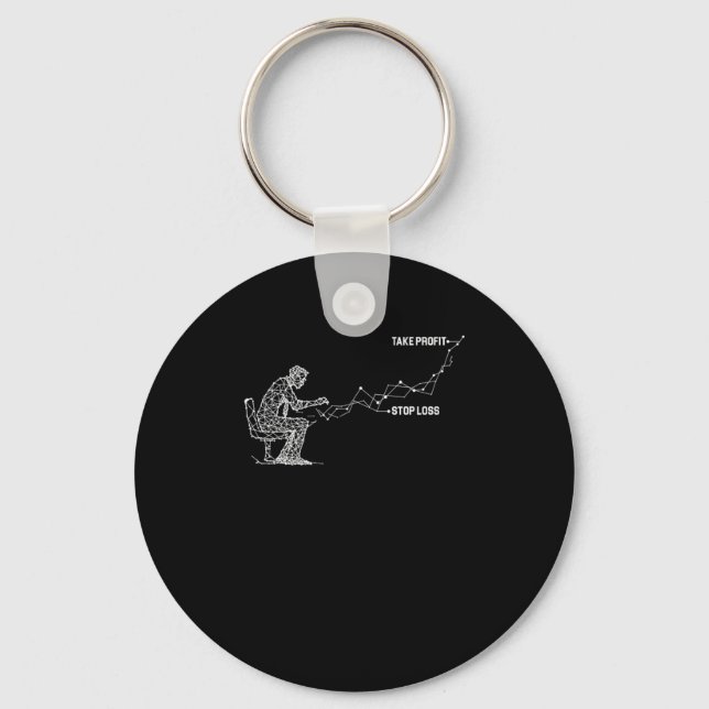 Entrepreneur Investor Forex Stock Market Trader Cr Keychain (Front)