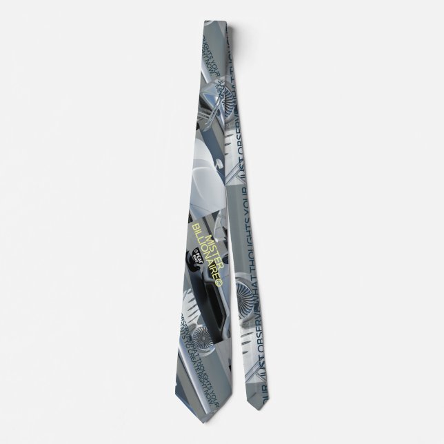 ENTREPRENEUR Life by PEAF DOVE© Billionaire  Neck Tie (Front)