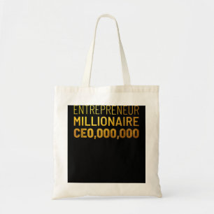 Entrepreneur Millionaire CEO,000,000 golden Gift Tote Bag