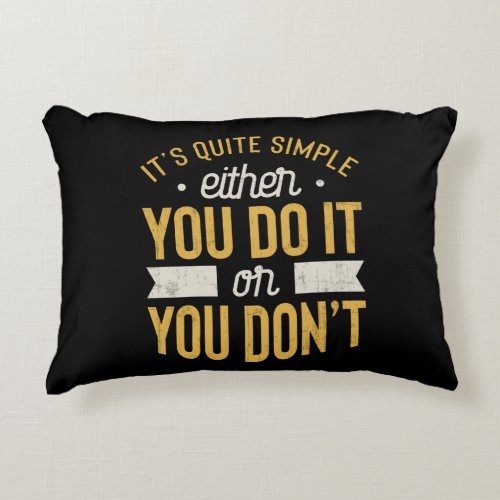 Entrepreneur Motivational Inspirational Saying Accent Pillow