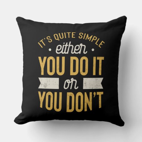 Entrepreneur Motivational Inspirational Saying Throw Pillow